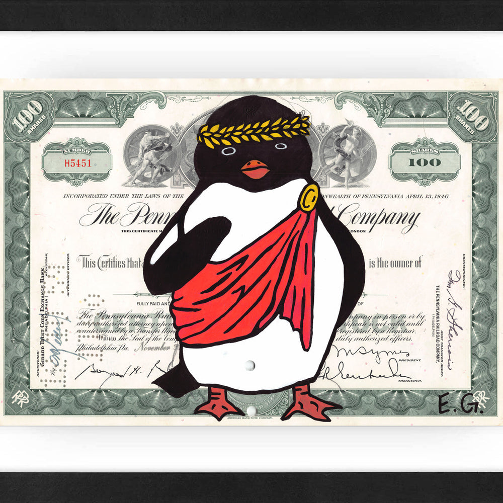 Ceasar Penguino by Eva Goubin (Official Limited Edition Print) by Eva Goubin - Signature Fine Art