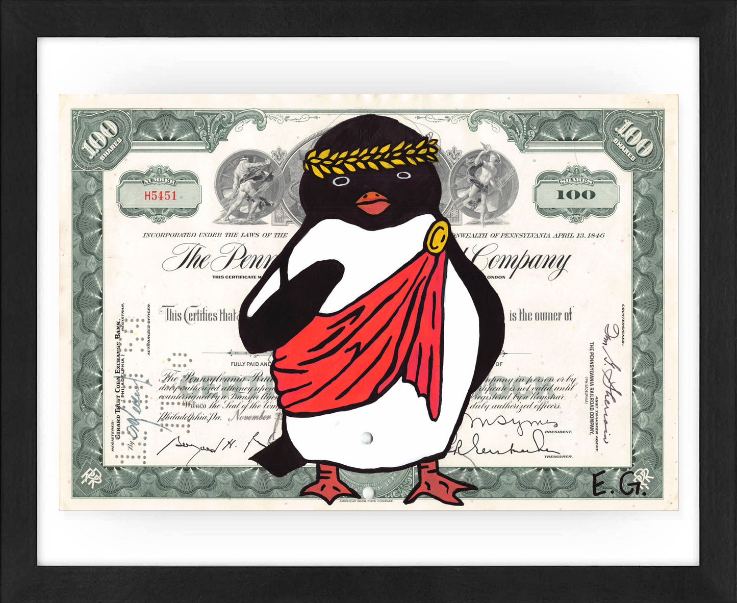 Ceasar Penguino by Eva Goubin (Official Limited Edition Print) by Eva Goubin - Signature Fine Art