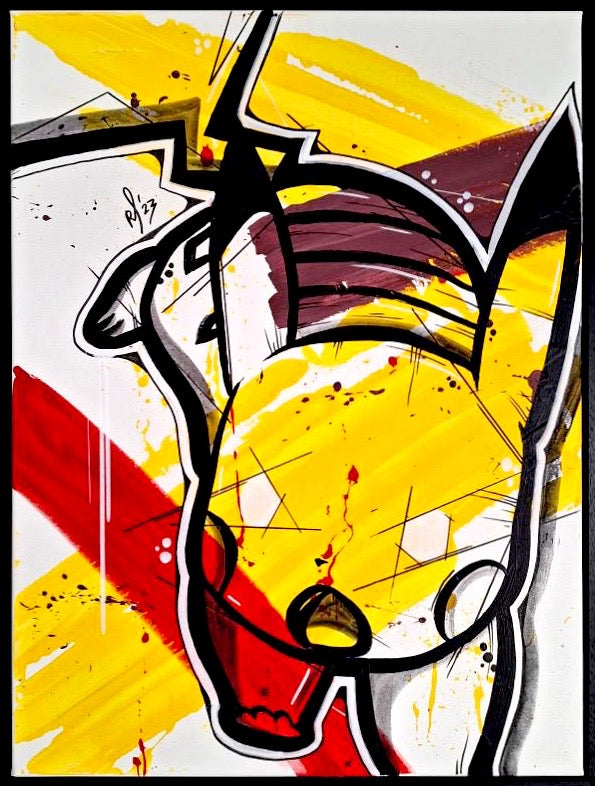 Pikachu the Yellow Mouse by Remco Schakelaar by Remco Schakelaar - Signature Fine Art