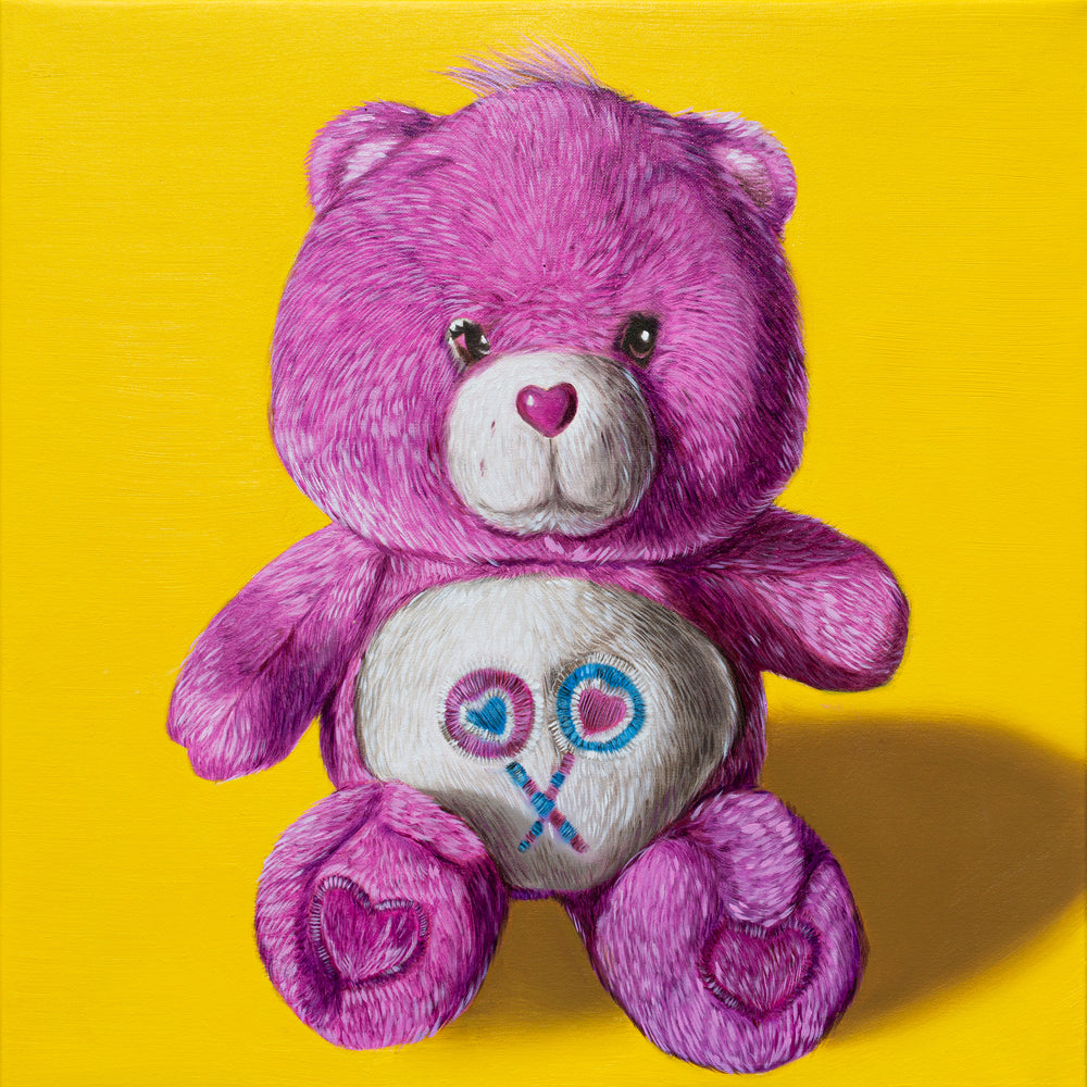 Pink Care Bear by Ian Bertolucci by Ian Bertolucci - Signature Fine Art