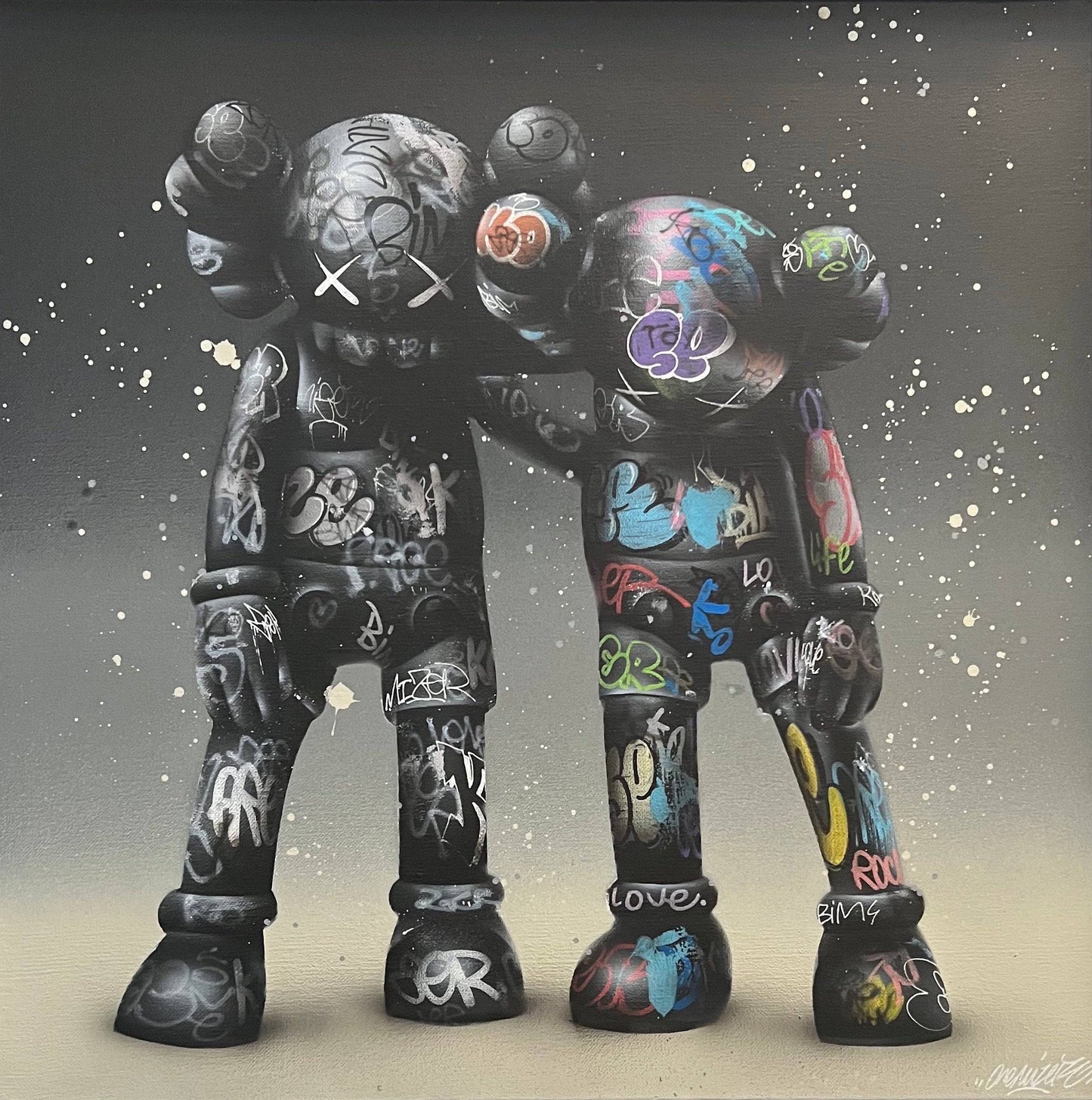 Kaws Toujours by Onemizer - Signature Fine Art